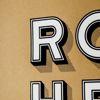 This first version of the ROCHESTER STACKED poster is 19" x 25" on French Paper's Brown Box Kraft, 100 lbs. Kraft-Tone Cover. Printed with Speedball's White, Silver and Black Water Based Acrylic Ink. I am only running 25 of each variable combination. What this does is make your print unique and collectable items. Plus, it keeps it interesting to me for creating new versions to print! The design is something that i have been working on for a while. It started with 3D letters that I cut on my CNC. A lovely piece but something that was not a practical product for my fellow Rochesterians. One thing that makes this design even more of a regional design is the typeface was created by Tyler Finck of Finck Co. in Ithaca, New York. It's name is Katahdin and has its own wonderful story. This poster is a hand-pulled screen print. Giving it that tactile feeling that only this process can produce. They are all number and signed by me, Bill Klingensmith.